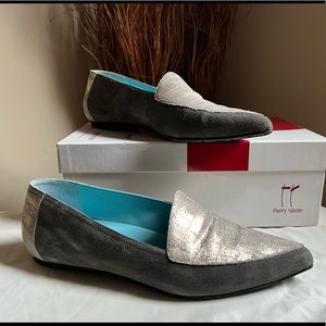 Thierry Rabotin Handcrafted Suede Flats